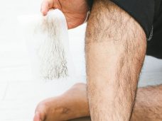 脱毛シートを剥がした後